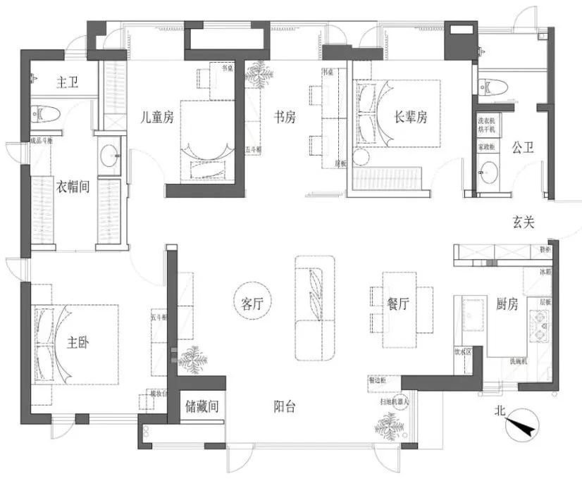 三代同堂居家新寵，原木家具配暖白硬裝，將溫馨進行到底