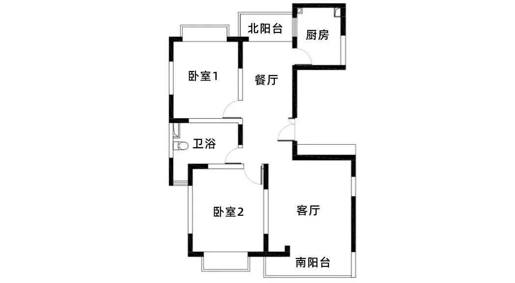 容下一家五口的小兩居，陽臺改成小餐廳，還有超多收納