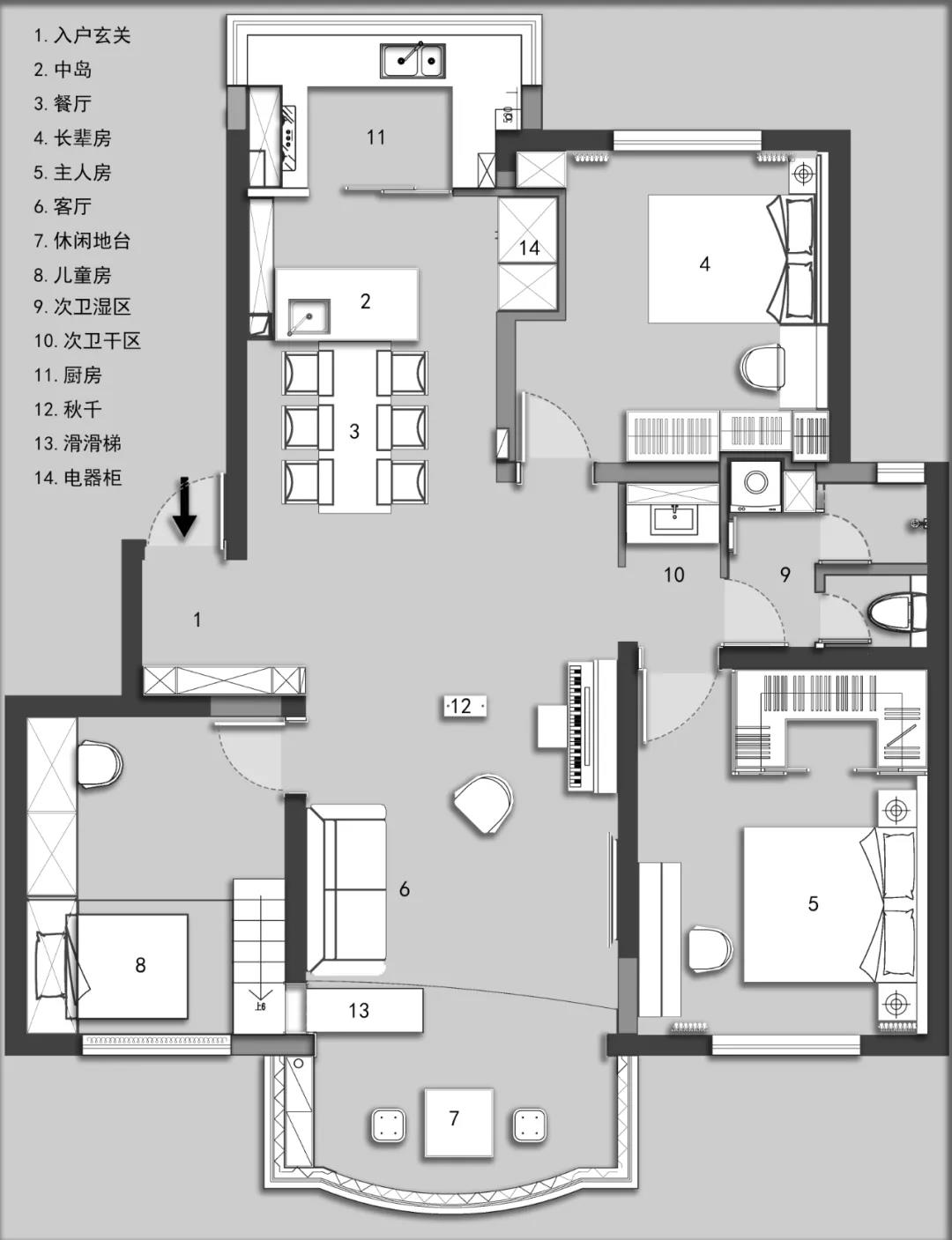 這對(duì)夫妻選擇“窮裝修”，客廳秒變游樂(lè)場(chǎng)